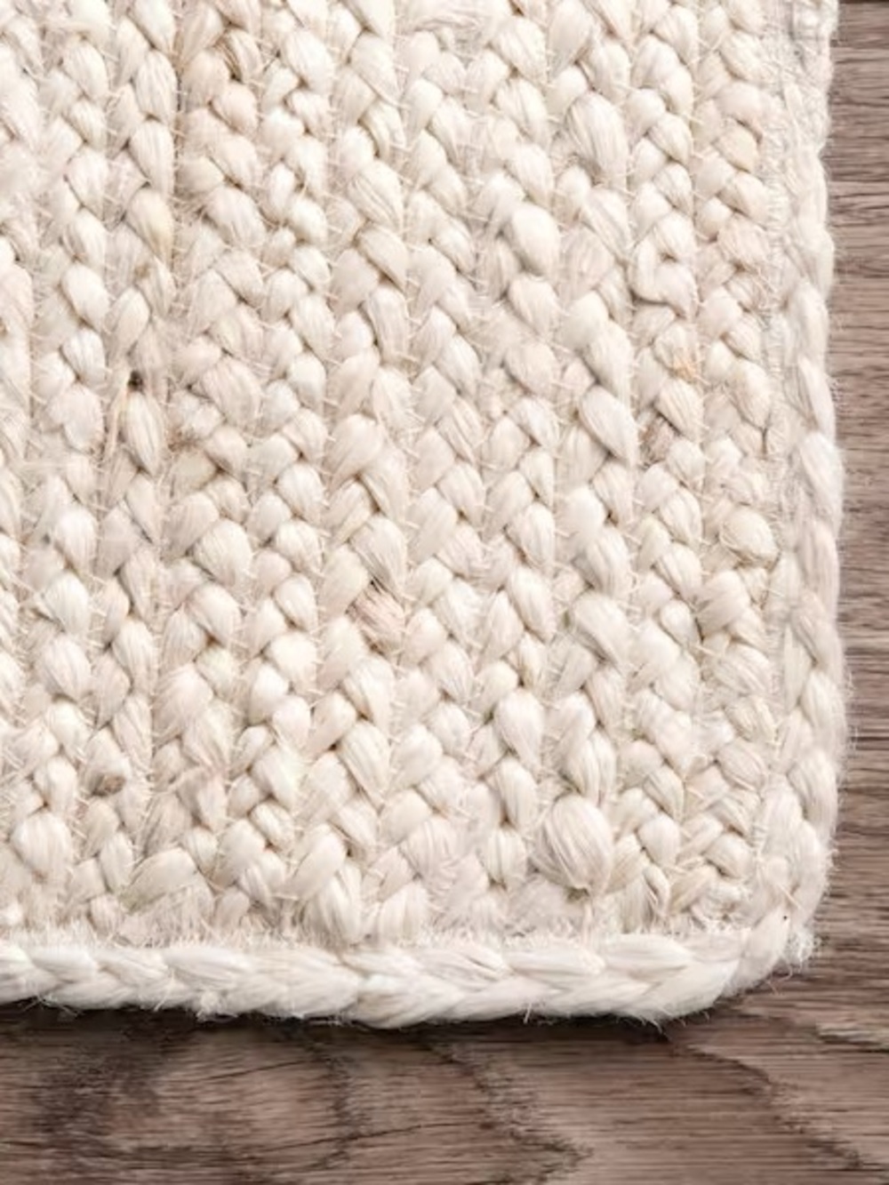 Neutral Handwoven Area Rug - Ivory - Picture 6 of 7